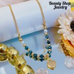 choker nuevo con color balín oro chino （&12）