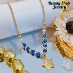 choker nuevo con color balín oro chino （&12）