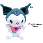 peluche en tendencia (capibara-labubu-kuromi-sticht-osito-mario) 18.5&