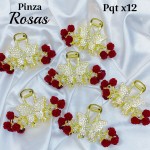 pinza de dama tulipan cereza
