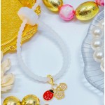 pulsera goma con charms (&10）