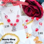 Pulsera balin de piedra color (&13）