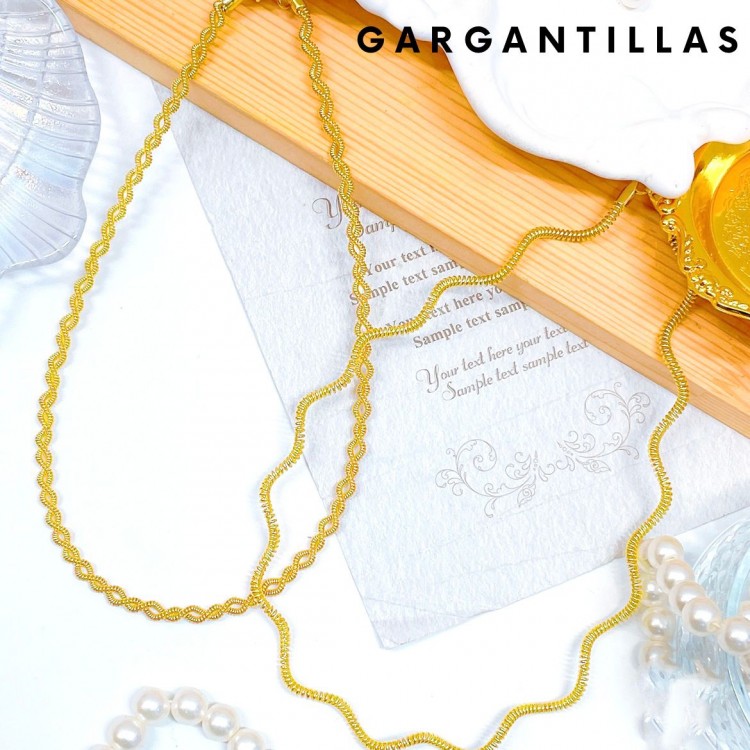 Gargantilla oro chino 18k 18.50&