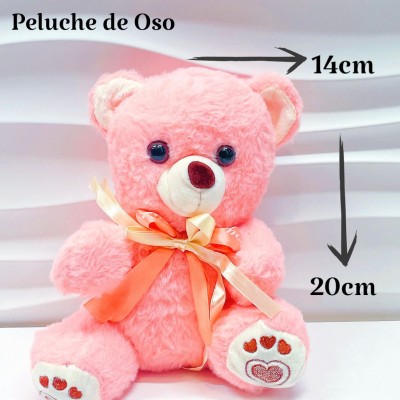 peluche osito con lazo