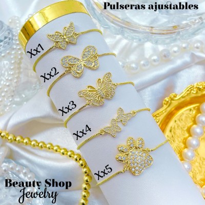 Pulsera ajustable oro chino (50 modelo) (9.50&))