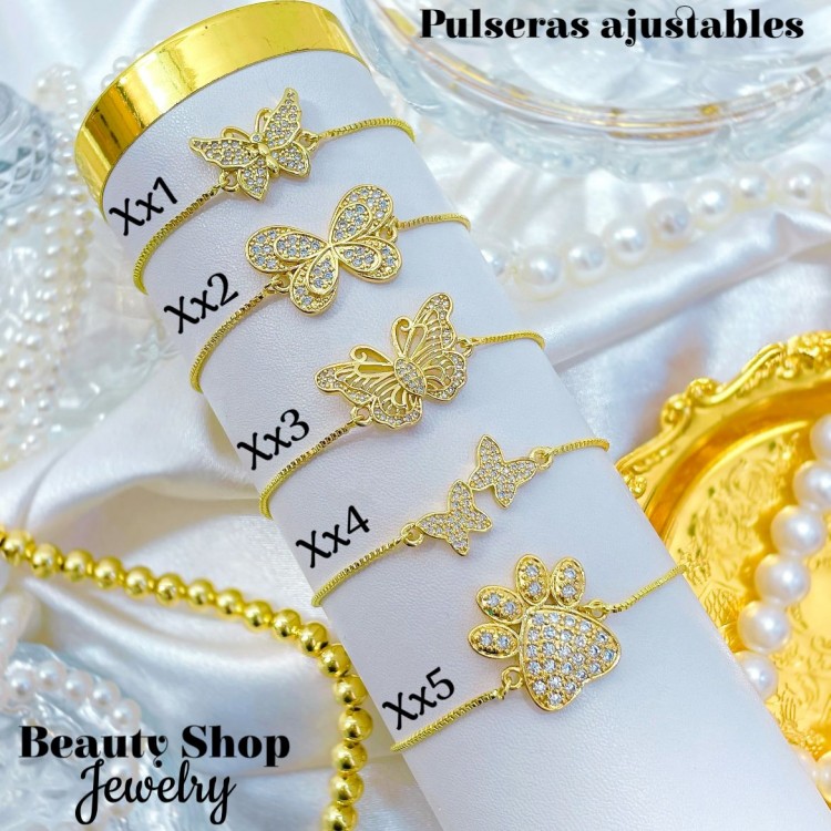 Pulsera ajustable oro chino (50 modelo) (9.50&)）