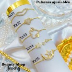 Pulsera ajustable oro chino (50 modelo) (9.50&)）