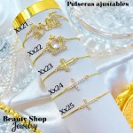 Pulsera ajustable oro chino (50 modelo) (9.50&)）