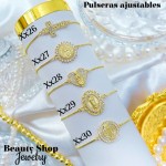 Pulsera ajustable oro chino (50 modelo) (9.50&)）