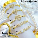 pulsera balin con dije oro chino 18k (&12)