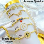 pulsera balin con dije oro chino 18k (&12)