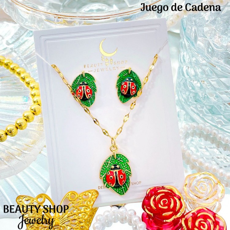 juego cadena rojo con cadena sencilla (&14）