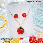 juego cadena rojo con cadena sencilla (&14）