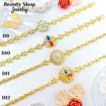 Esclava piedras para dama oro chino 10.50&