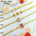 Esclava piedras para dama oro chino 10.50&