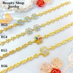 Esclava piedras para dama oro chino 10.50&