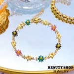 Pulsera margarita Oro chino （&5.5）