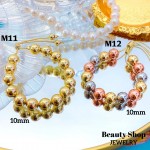 pulsera de balin ajustable oro chino 8mm