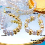 pulsera de balin ajustable oro chino 8mm