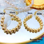 pulsera de balin ajustable oro chino 8mm