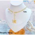 #N cadena eslabon con dije corazon (&16）