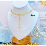 #N cadena eslabon con dije corazon (&16）