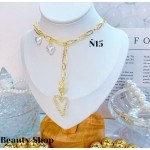 #N cadena eslabon con dije corazon (&16）