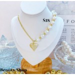 #N cadena eslabon con dije corazon (&16）