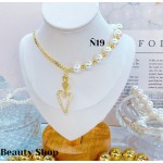 #N cadena eslabon con dije corazon (&16）
