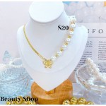 #N cadena eslabon con dije corazon (&16）
