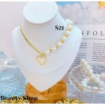 #N cadena eslabon con dije corazon (&16）