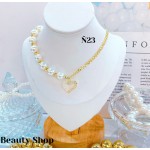 #N cadena eslabon con dije corazon (&16）