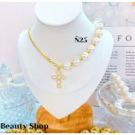 #N cadena eslabon con dije corazon (&16）