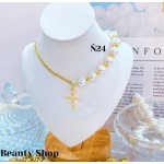 #N cadena eslabon con dije corazon (&16）