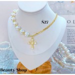 #N cadena eslabon con dije corazon (&16）