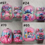 #1 bolso escolares tripack (niña y niño. ) clip foto entre ver mas modelos