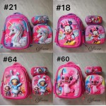 #1 bolso escolares tripack (niña y niño. ) clip foto entre ver mas modelos