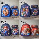 #1 bolso escolares tripack (niña y niño. ) clip foto entre ver mas modelos