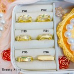 #p Anillos ajustable Baño oro 18 k  (&7)