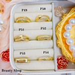 #p Anillos ajustable Baño oro 18 k  (&7)
