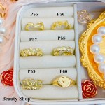 #p Anillos ajustable Baño oro 18 k  (&7)
