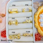 #p Anillos ajustable Baño oro 18 k  (&7)