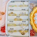 #p Anillos ajustable Baño oro 18 k  (&7)