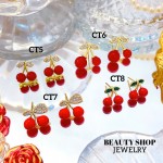 #ct zarcillo cereza oro chino18k 11&