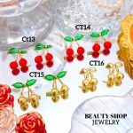 #ct zarcillo cereza oro chino18k 11&