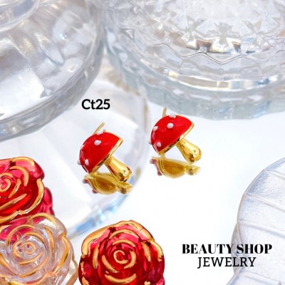 #ct zarcillo cereza oro chino18k 11&