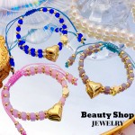 pulsera ajustable con dije corazon 12&