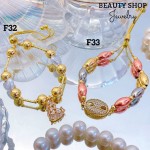 #FF Pulsera balin con dije oro chino 17.50&