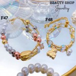 #FF Pulsera balin con dije oro chino 17.50&