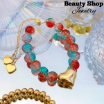 pulsera piedras ajustable 12.50&